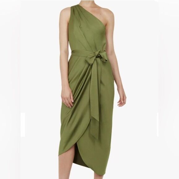 Ted Baker | Gabie One Shoulder Wrap Skirt Dress - Picture 2 of 4